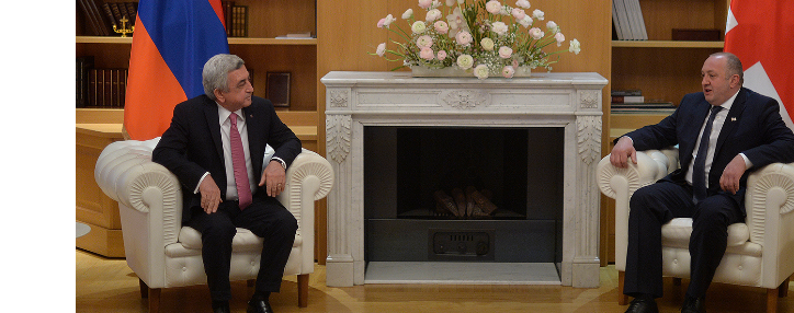 Стартовал официальный визит президента Армении в Грузию