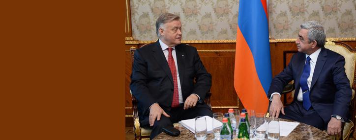 Саргсян придает важность вкладу президента РЖД  в развитии транспортной инфраструктуры Армении