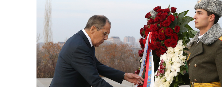 ՌԴ ԱԳ նախարարը Երևանում հարգել է Հայոց ցեղասպանության զոհերի հիշատակը 