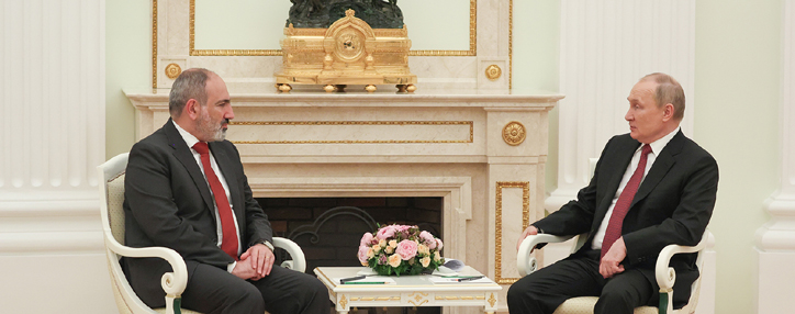 Премьер Армении обсудил с Путиным делимитацию армяно-азербайджанской границы и разблокирование коммуникаций