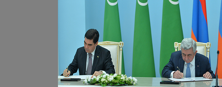 Armenia and Turkmenistan sign a set of cooperation agreements