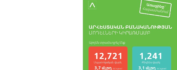 Առաջին անգամ Հայաստանի ֆինանսական շուկայում Ամերիաբանկը ներդրել է սպառողական վարկերի տրամադրման նոր և ժամանակակից համակարգ 