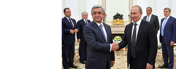 Президент РФ поздравил Сержа Саргсяна с днем рождения