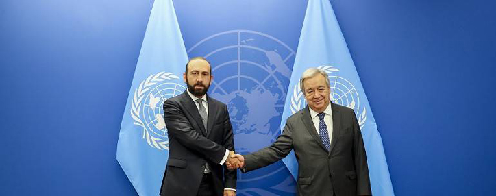 Мирзоян заявил Гутерришу о важности предотвращения этнической чистки народа Карабаха и массового преступления со стороны Азербайджана