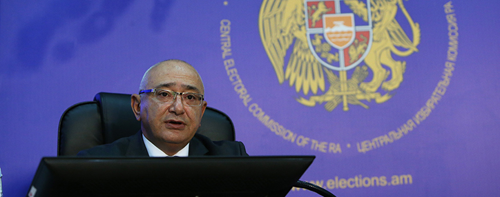 ԿԸՀ–ն ներկայացրել է Երևանի քաղաքապետի ընտրությունների նախնական արդյունքները