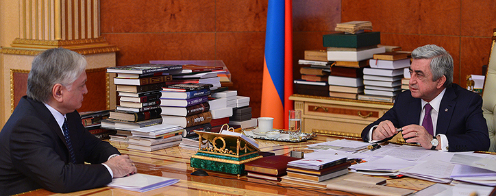 ՀՀ ԱԳ ղեկավարը զեկուցել է նախագահին միջազգային հարաբերություններում երկրի ներգրավվածության վերաբերյալ