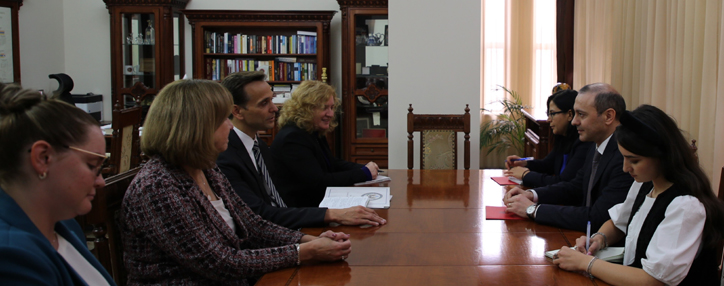 Армен Григорян и зампомощника госсекретаря США придали важность укреплению армяно-американского экономического сотрудничества