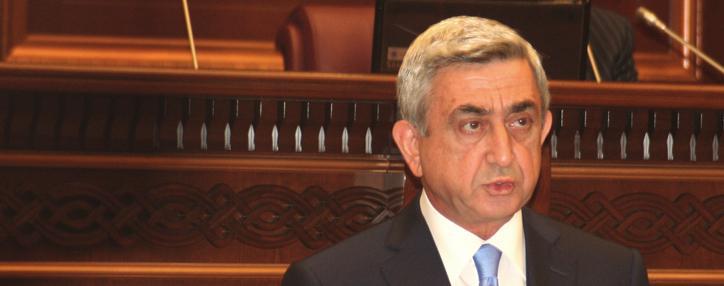 Президент Армении выразил соболезнования Обаме в связи с последствиями урагана «Сэнди»