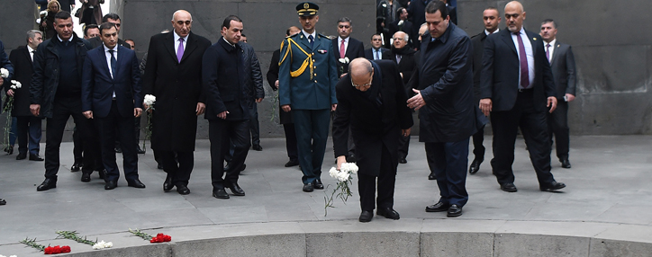 Президент Ливана почтил память жертв Геноцида армян