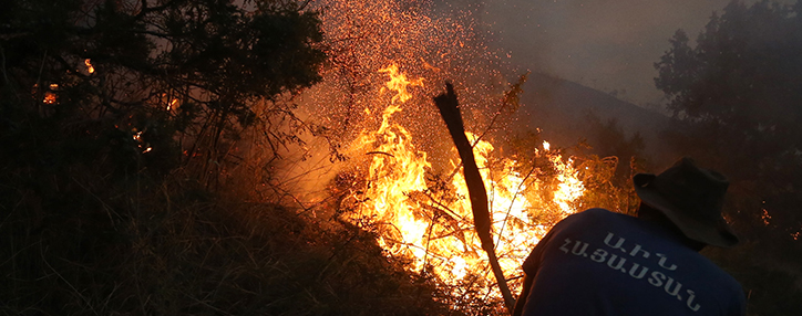 About 100 fires reported in Armenia per day