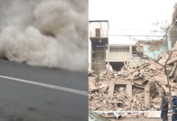 Опубликованы новые кадры обрушения бывшей фортепианной фабрики в Ереване (ВИДЕО)