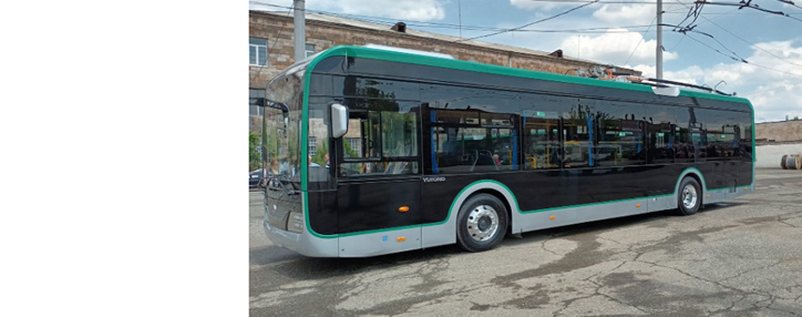 Автопарк Еревана пополнился еще 4-я современными троллейбусами 