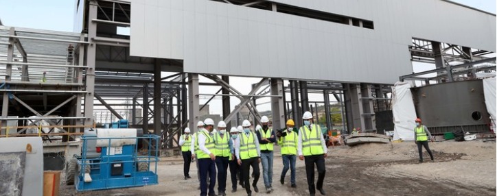 Строительные работы новой ереванской тепловой электростанции завершены почти на 50%