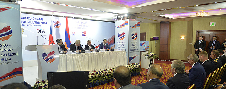 Серж Саргсян представил чешским бизнесменам инвестиционные преимущества Армении