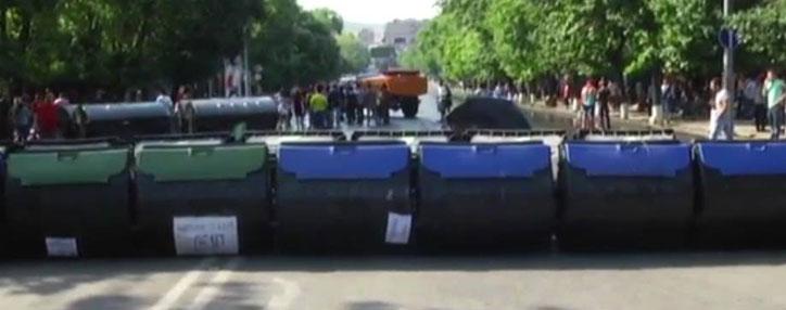 Ночь на проспекте Баграмяна в Ереване прошла спокойно