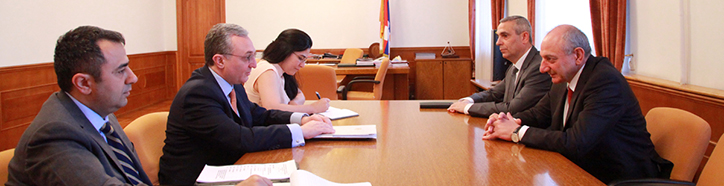 Արցախի նախագահն ընդունել է ՀՀ ԱԳ նախարարին