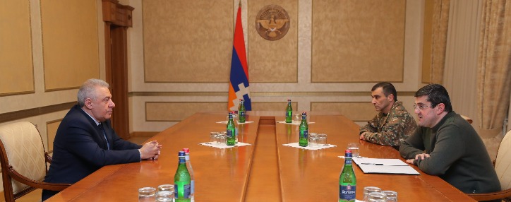 Արցախի նախագահն ու Վաղարշակ Հարությունյանը քննարկել են բանակաշինությանը և հետագա փոխգործակցությանը վերաբերող հարցեր