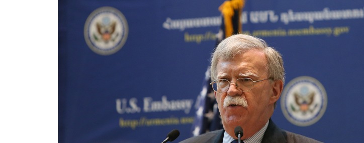 Բոլթոնը մտադիր է հանդիպել Մնացականյանի և Մամեդյարովի հետ