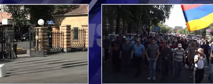 Երևանում մեկնարկել են ՀԱՊԿ արտգործնախարարների խորհրդի նիստը և ընդդիմության երթը