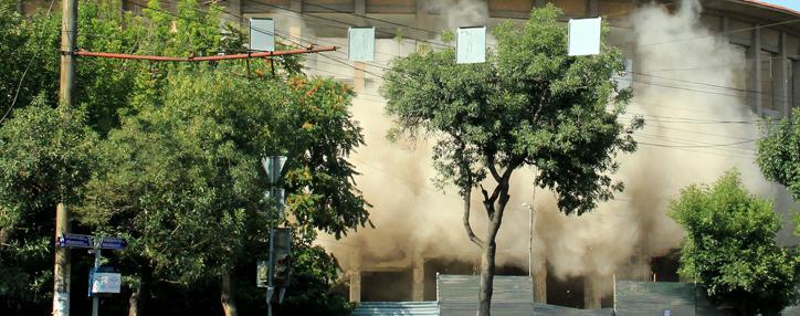 Купол Ереванского цирка взорван в связи с реконструкцией здания