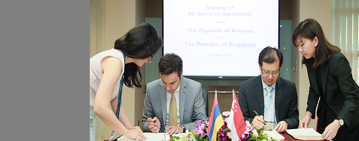 Հայաստանը և Սինգապուրն ավիահաղորդակցության համաձայնագիր ստորագրեցին