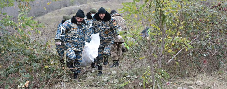 В Арцахе проведен поиск и передача тел азербайджанских солдат (ФОТО)