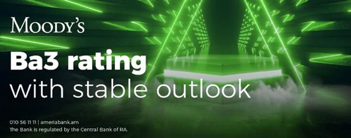 Moody's revises Outlook on Ameriabank to Stable	