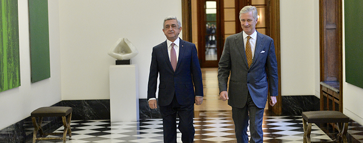 Հայաստանի նախագահը հանդիպում է ունեցել Բելգիայի թագավորի հետ