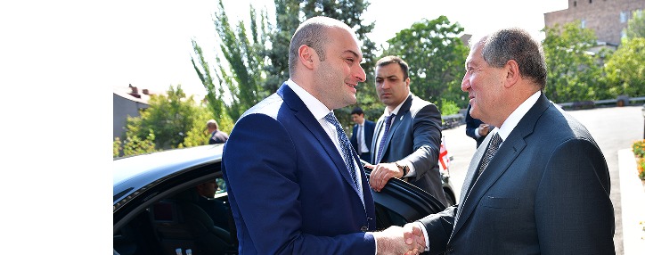 ՀՀ նախագահը Ղազախստանում հանդիպել է Վրաստանի վարչապետի հետ