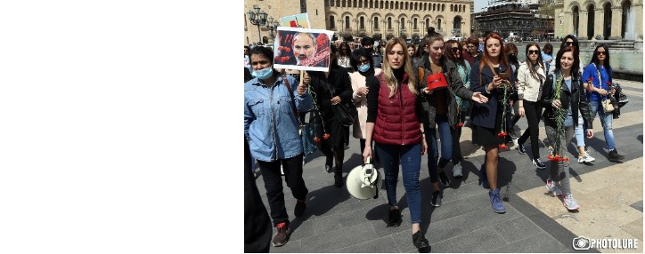 Armenian opposition starts protest march in Yerevan 