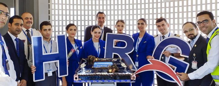 Авиакомпания Fly Arna осуществила первый коммерческий рейс из Еревана в Хургаду