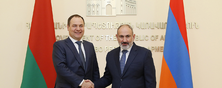 Премьер-министры Армении и Беларуси настроены на реализацию новых проектов и расширение торгово-экономических связей