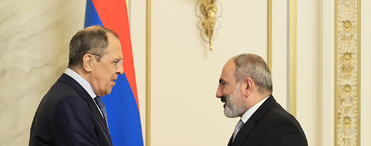 Пашинян - Лаврову: главный вопрос российско-армянской повестки связан с региональной безопасностью и карабахским урегулированием