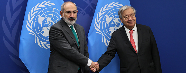  Prime Minister Pashinyan meets with UN Secretary General António Guterres
