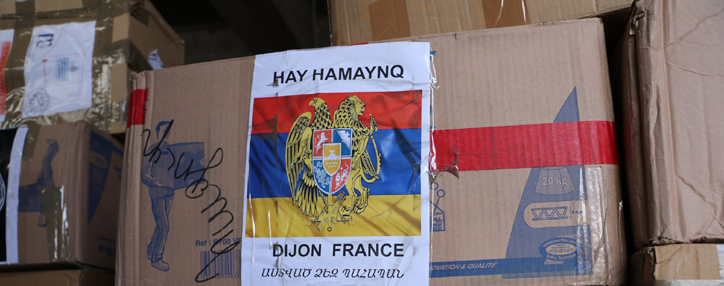 В Армению прибыла новая партия гуманитарной помощи из Марселя (ФОТО)