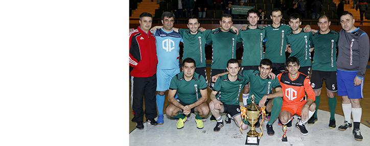 Сборная АКБА-КРЕДИТ АГРИКОЛЬ БАНКа выиграла турнир по мини футболу