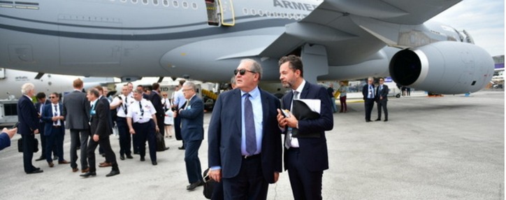 Armenian president invites Airbus and Air Asia executives to Armenia 