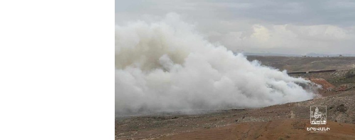 Նուբարաշենի աղբավայրում հրդեհաշիջման աշխատանքները շարունակվում են, նախնական տվյալներով, 4 հա տարածքում այրվում է 300 խմ աղբ (ՎԻԴԵՈ)