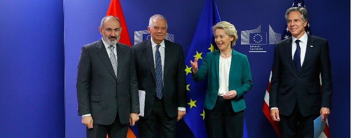 Глава МИД Армении объяснил беспрецедентность встречи Пашинян-фон дер Ляйен-Блинкен в Брюсселе