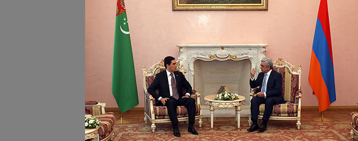 Armenia and Turkmenistan ready to boost relations, presidents say