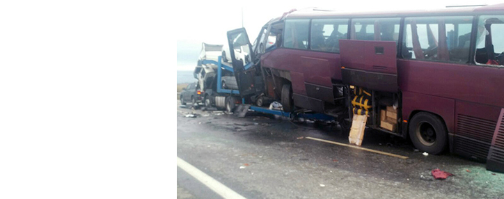 Հրապարակվել է Բեսլանի մոտ վթարի ենթարկված Մոսկվա–Երևան ավտոբուսի տուժած ուղևորների ցուցակը