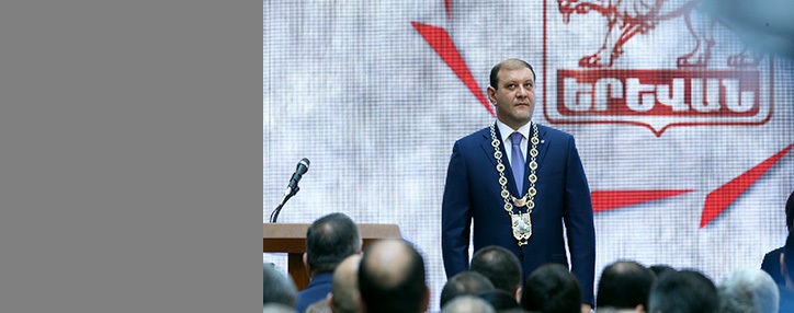 Re-elected mayor of Yerevan sworn in