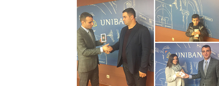 Юнибанк провел первый розыгрыш призов по акции " Вы расходуете, мы дарим сумму"