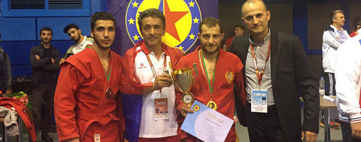 Armenian wrestler wins Europe Sambo Cup