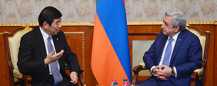 ՀՀ նախագահն ընդունել է Համաշխարհային մաքսային կազմակերպության գլխավոր քարտուղար Կունիո Միկուրիային