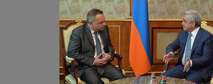 Президент Армении поблагодарил посла Франции за развитие экономического компонента межгосударственных отношений