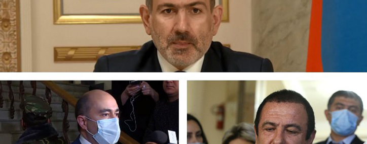 Leaders of Armenian opposition parties meet with Pashinyan