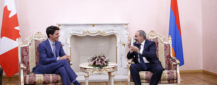 Canada ready to assist Armenia's economic development, Justin Trudeau says