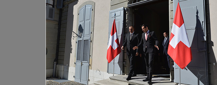 Встреча Саргсяна и Алиева завершились, президент Азербайджана покинул резиденцию пострпреда Швейцарии