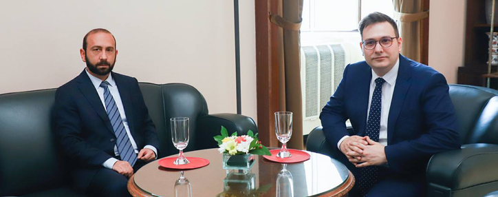 Мирзоян обсудил отношения Армения-ЕС и вопросы безопасности с главой МИД Чехии